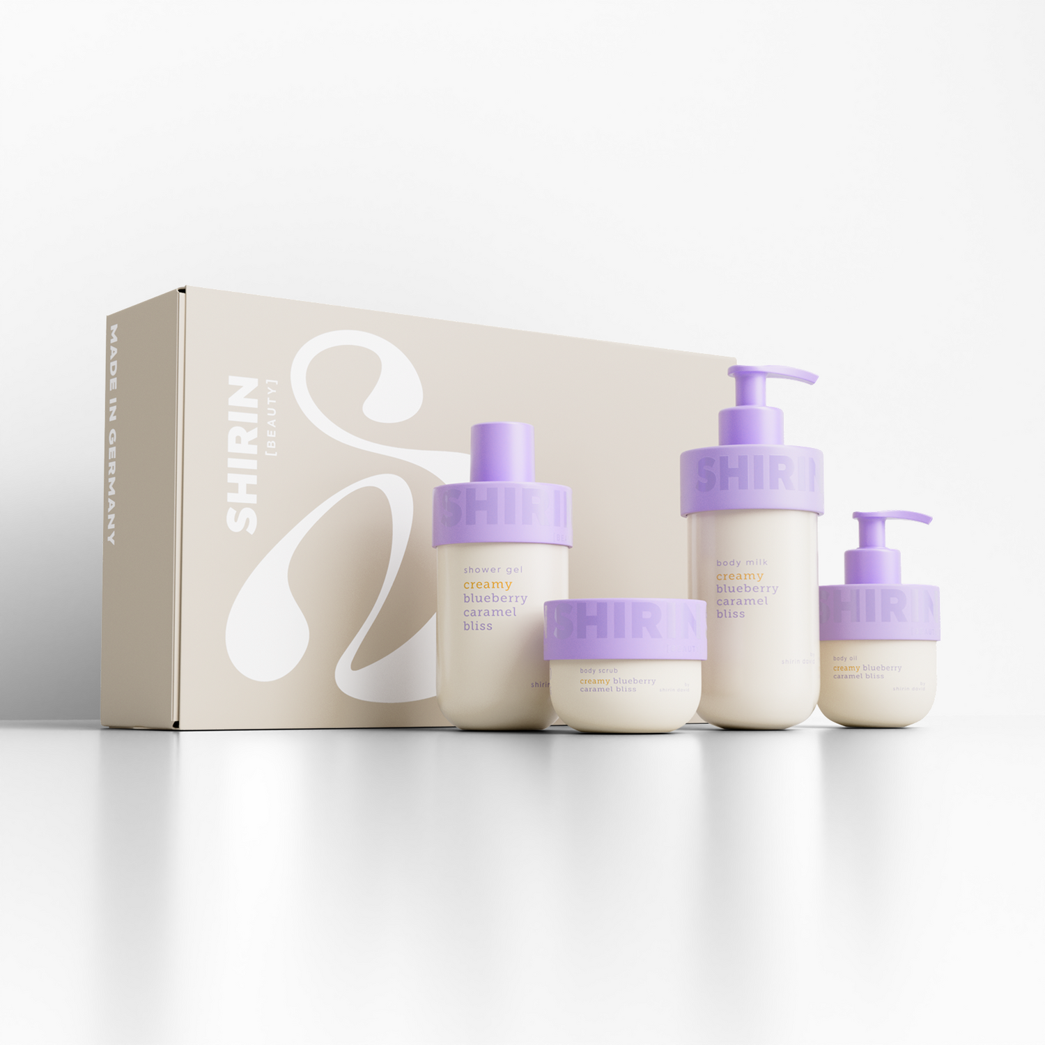 Glow Girl Milk Set Creamy Blueberry Caramel Bliss