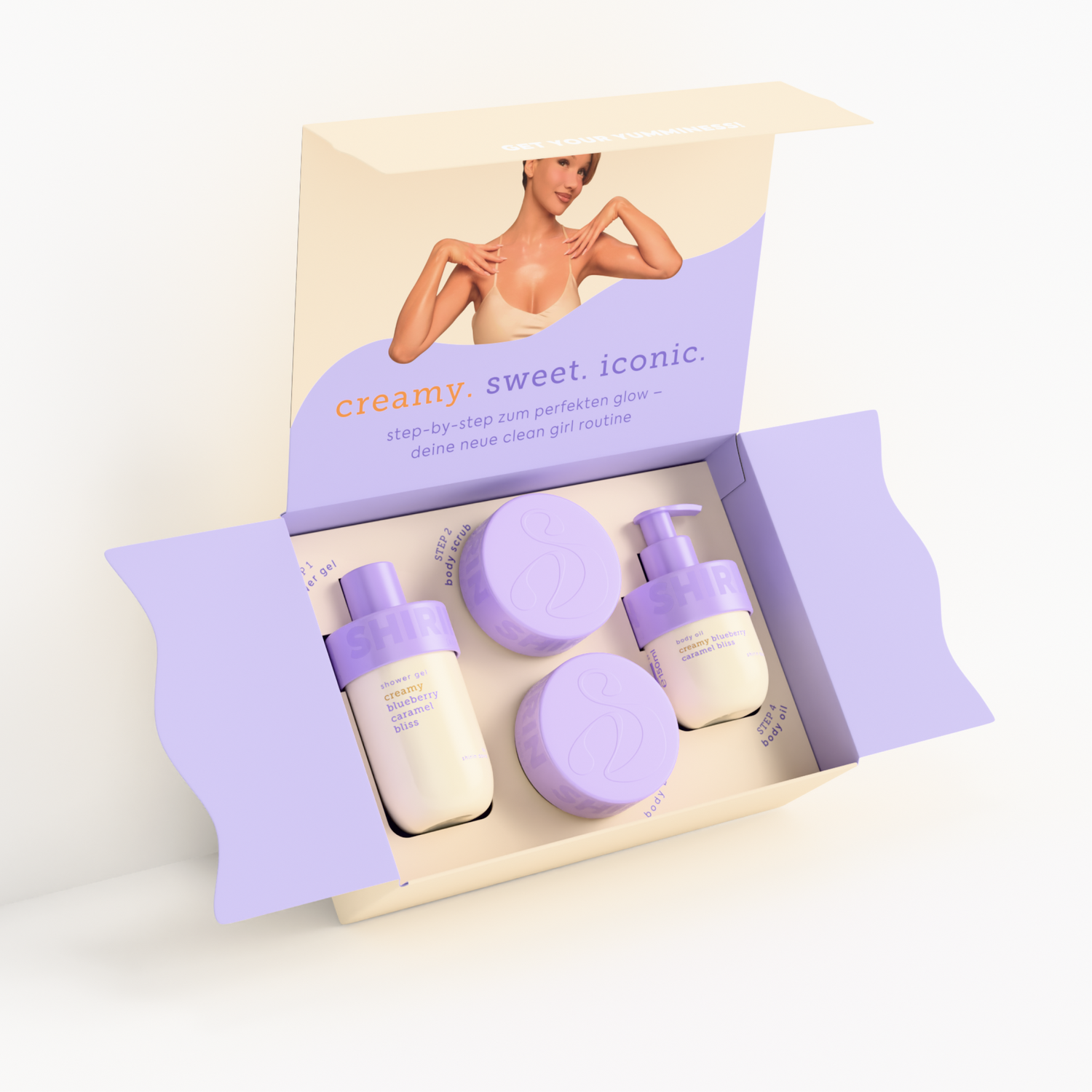 Glow-Girl Set Creamy Blueberry Caramel Bliss