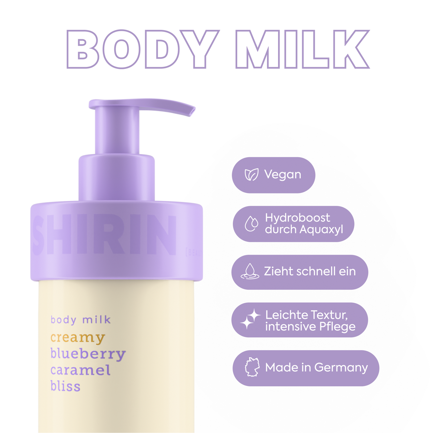 Body Milk Creamy Blueberry Caramel Bliss