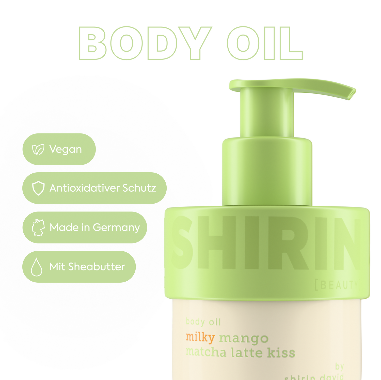 Body Oil Milky Mango Matcha Latte Kiss