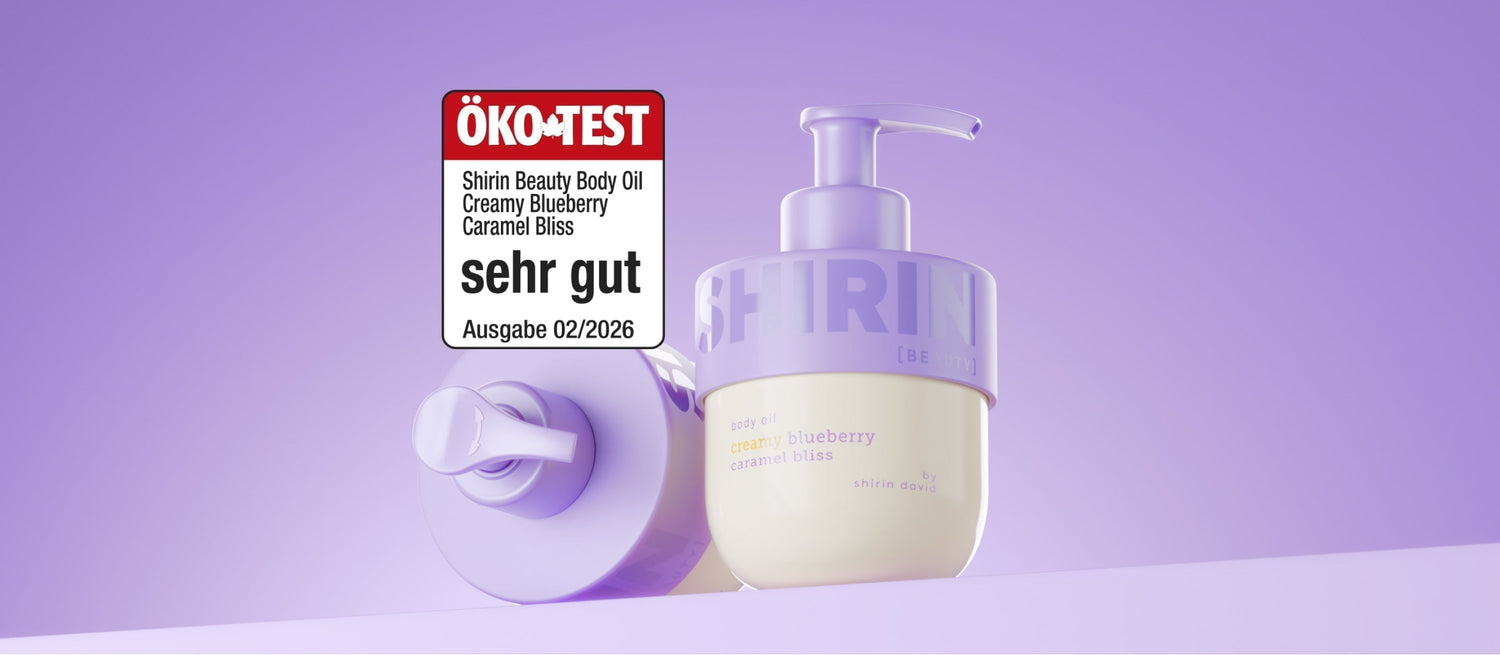 Ausgezeichneter Glow Shirin Beauty Body Oil – von ÖKO-TEST „sehr gut“ bewertet