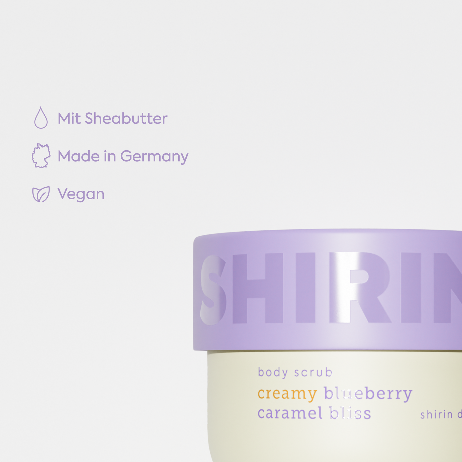Body Scrub Creamy Blueberry Caramel Bliss