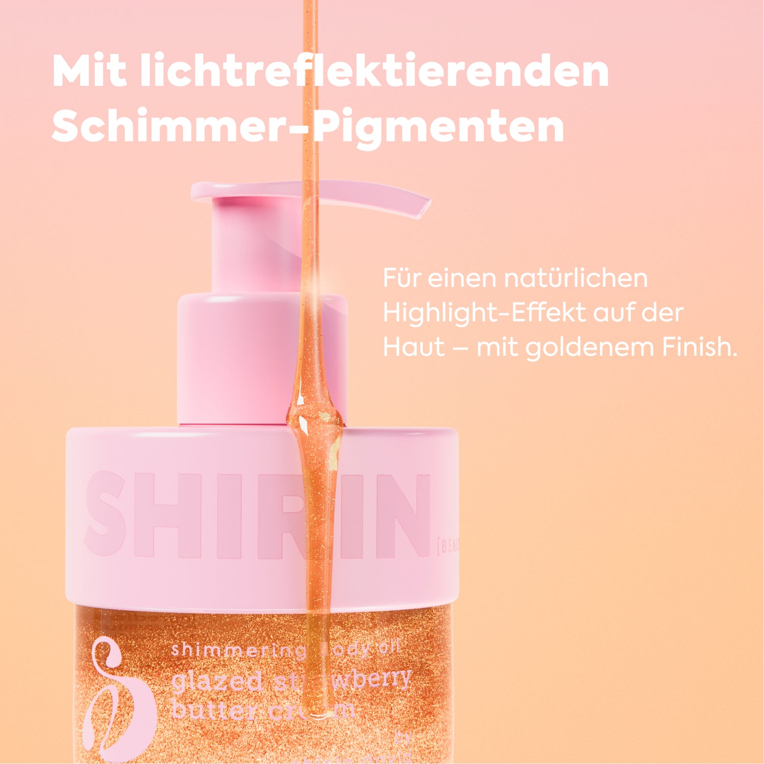 Shimmering Body Oil Glazed Strawberry Butter Cream