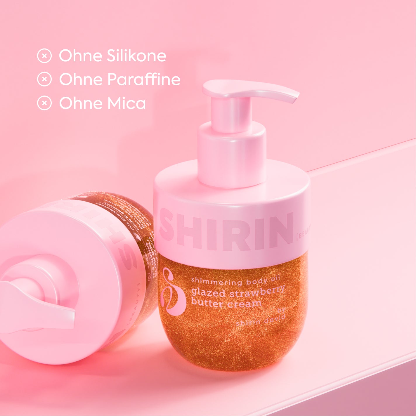 Shimmering Body Oil Glazed Strawberry Butter Cream