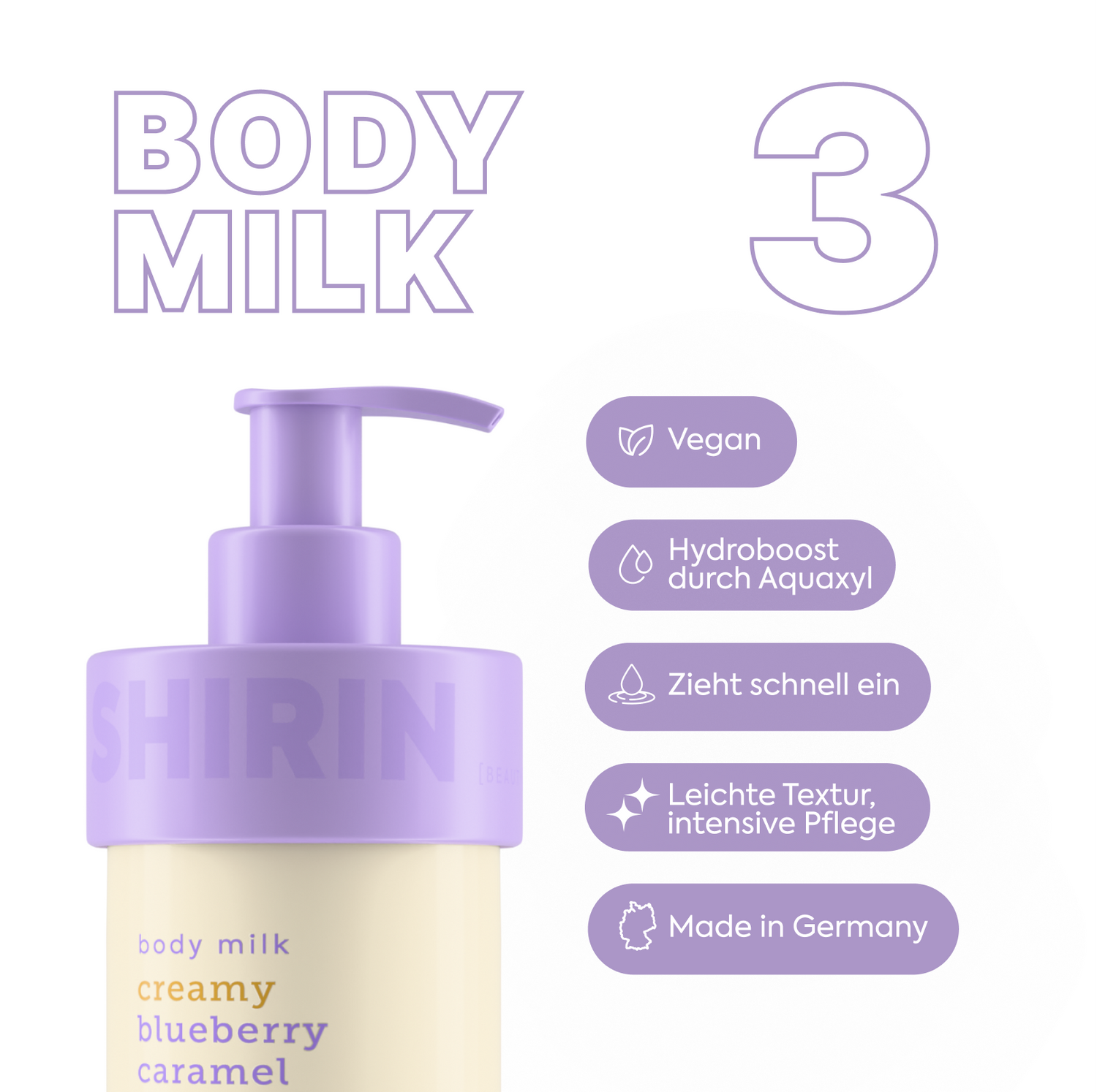 Glow Girl Milk Set Creamy Blueberry Caramel Bliss