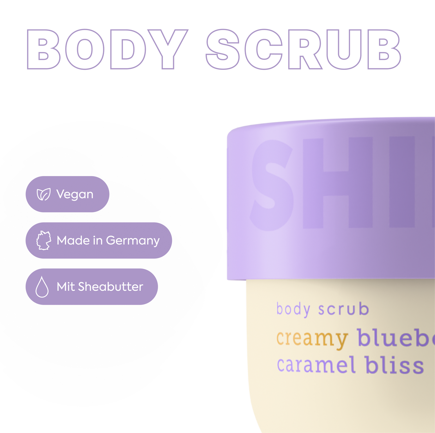 Body Scrub Creamy Blueberry Caramel Bliss