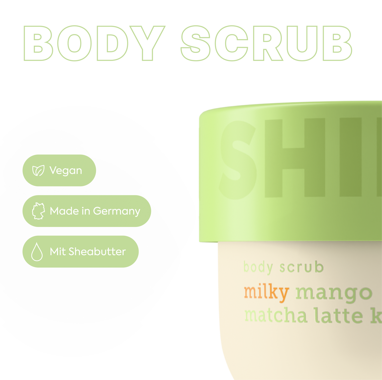 Body Scrub Milky Mango Matcha Latte Kiss