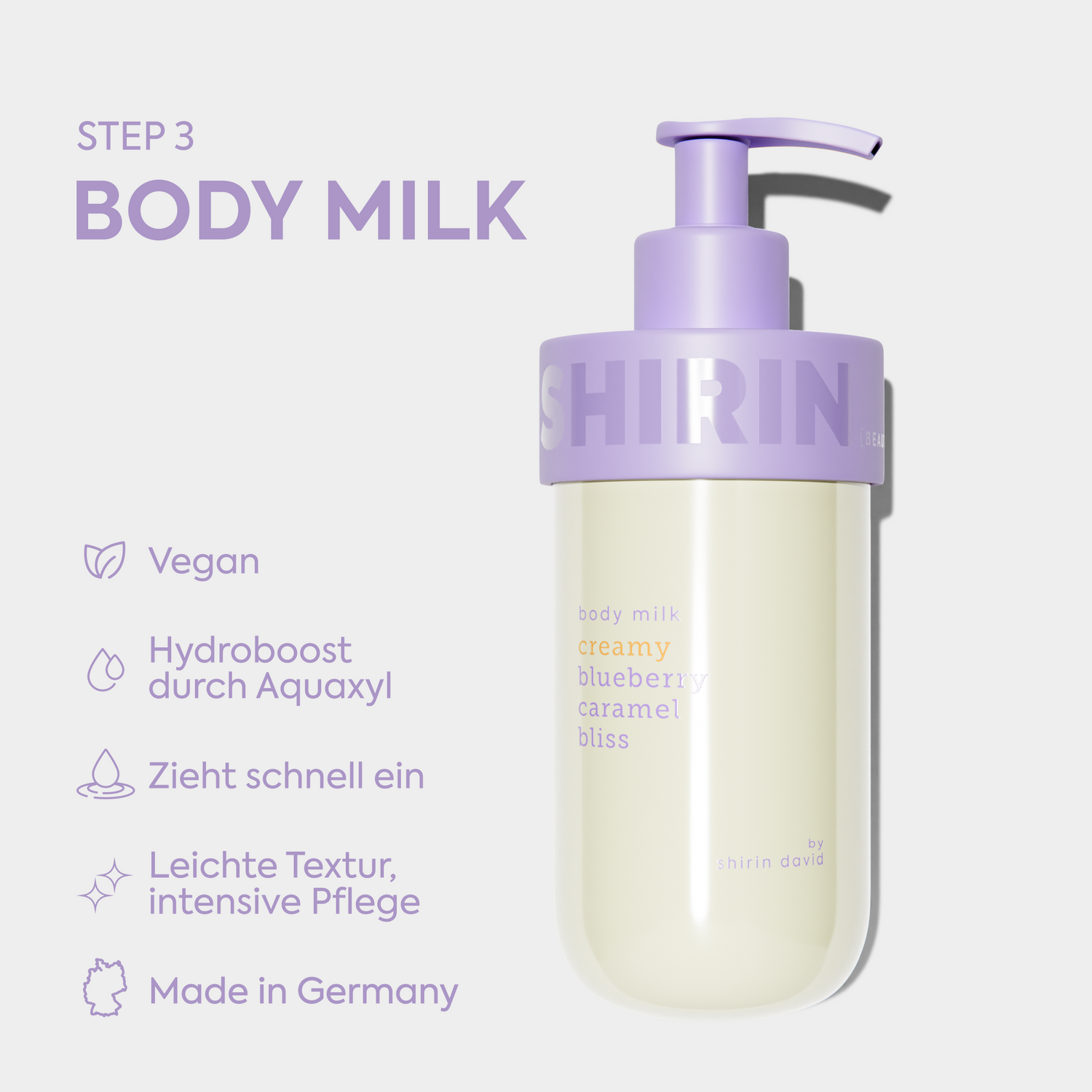Glow Girl Milk Set Creamy Blueberry Caramel Bliss