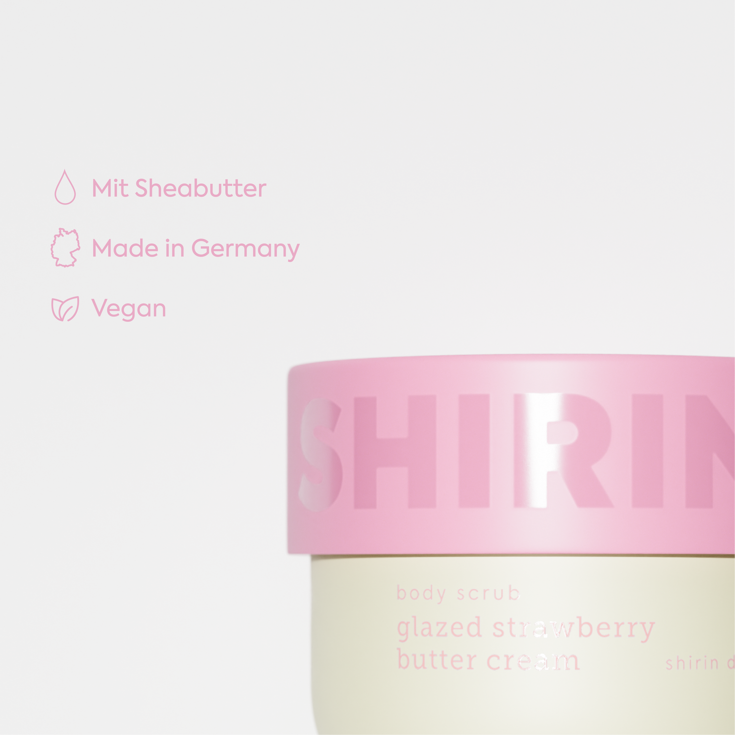 Body Scrub Glazed Strawberry Butter Cream