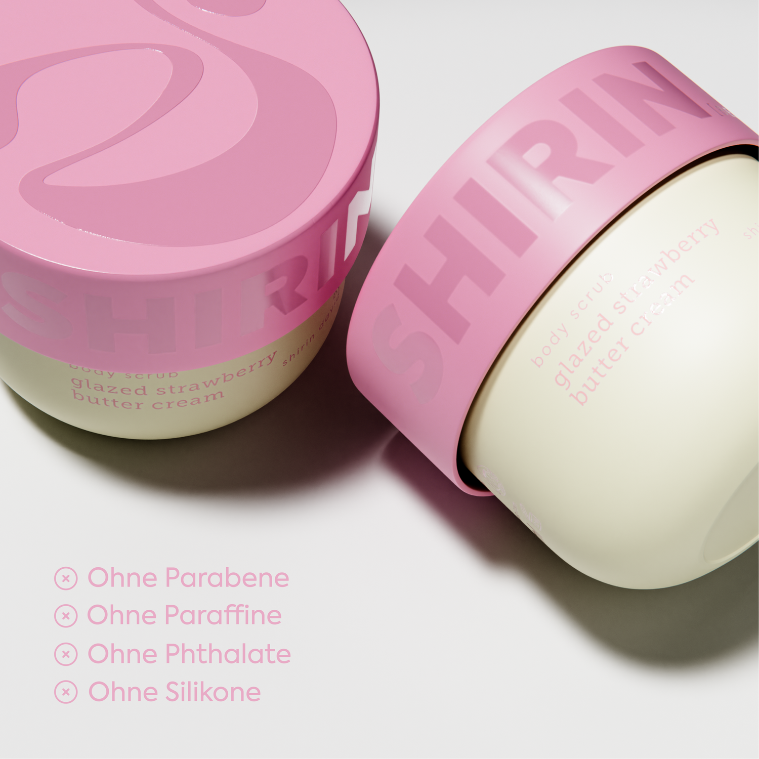Body Scrub Glazed Strawberry Butter Cream
