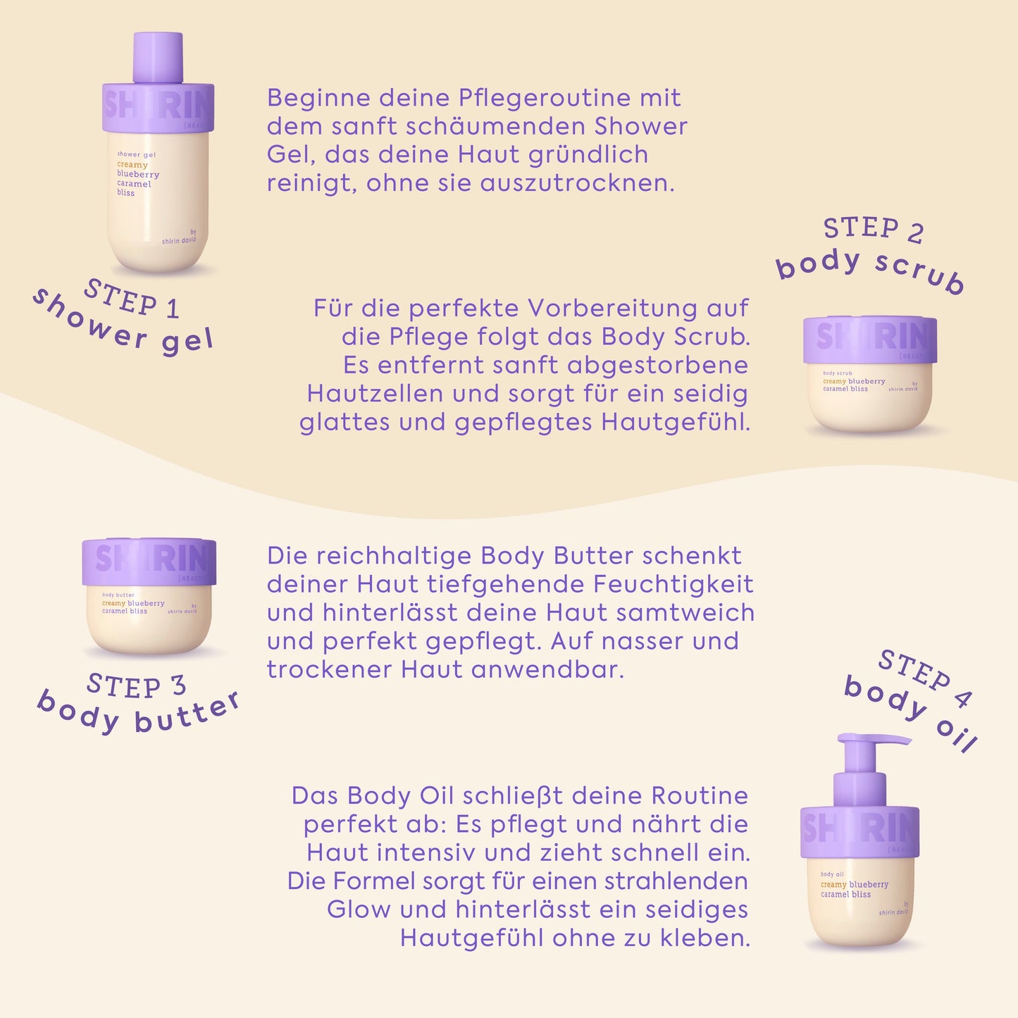 Glow-Girl Set Creamy Blueberry Caramel Bliss
