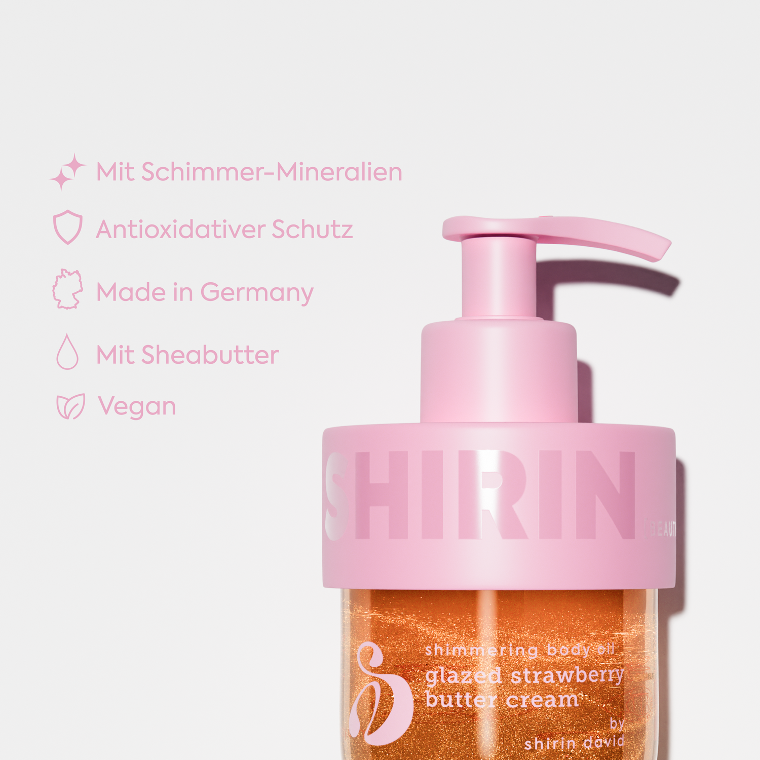 Shimmering Body Oil Glazed Strawberry Butter Cream