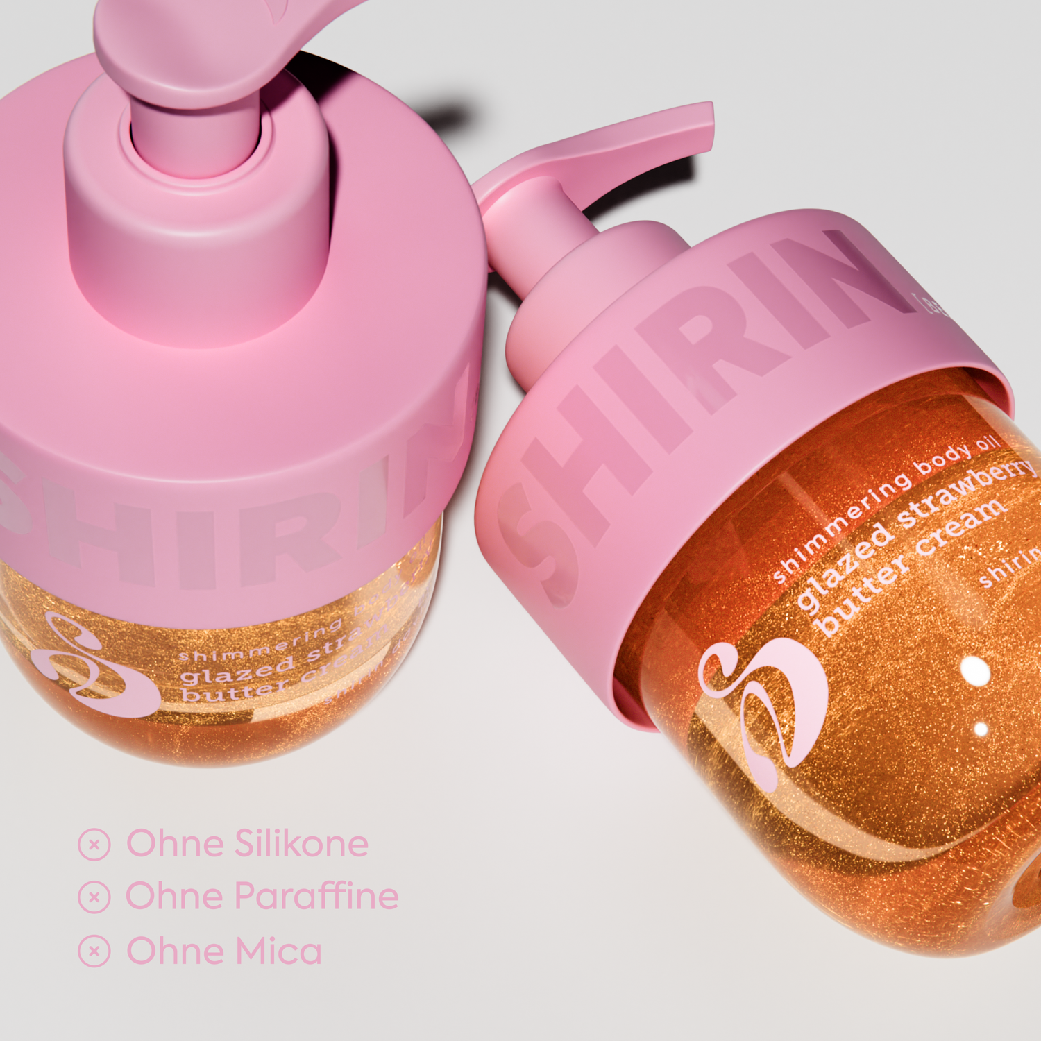 Shimmering Body Oil Glazed Strawberry Butter Cream