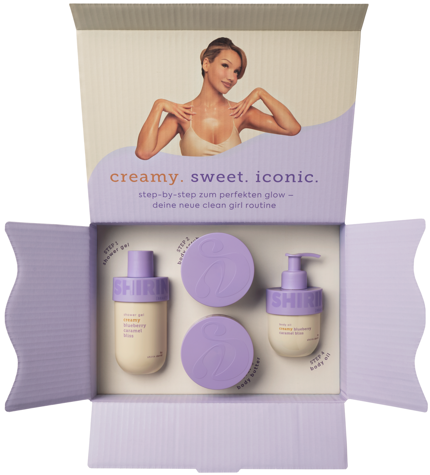 Glow-Girl Set Creamy Blueberry Caramel Bliss